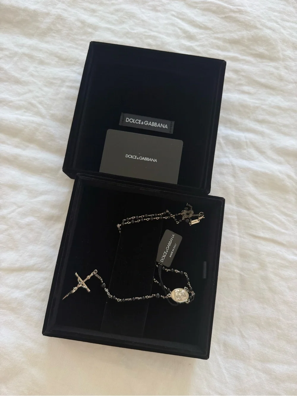 Dolce & Gabbana Cross Pendant necklace with Box brand new